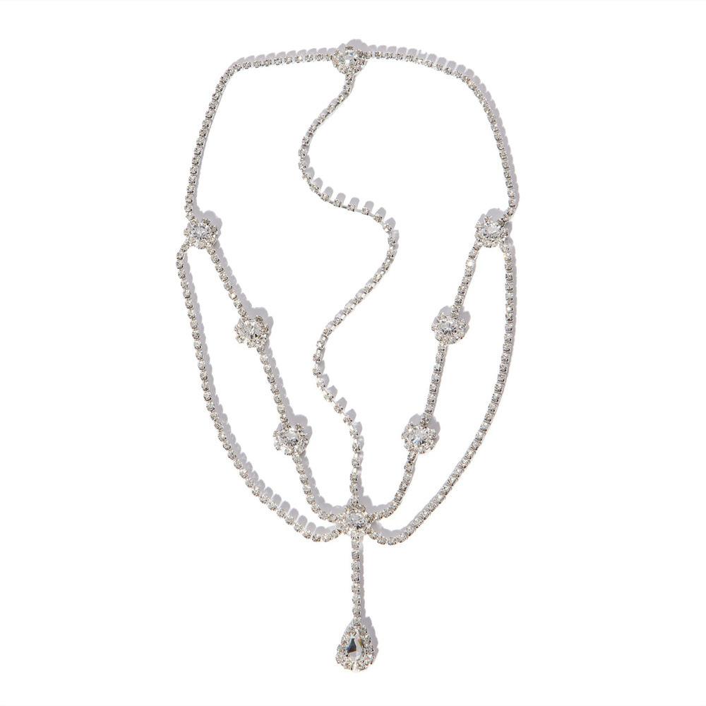 

Simple Water Drop Pendant, Rhinestone Hair Accessories, European And American Fashion Eyebrow Pendant, Forehead Chain Accessories Hair Chain