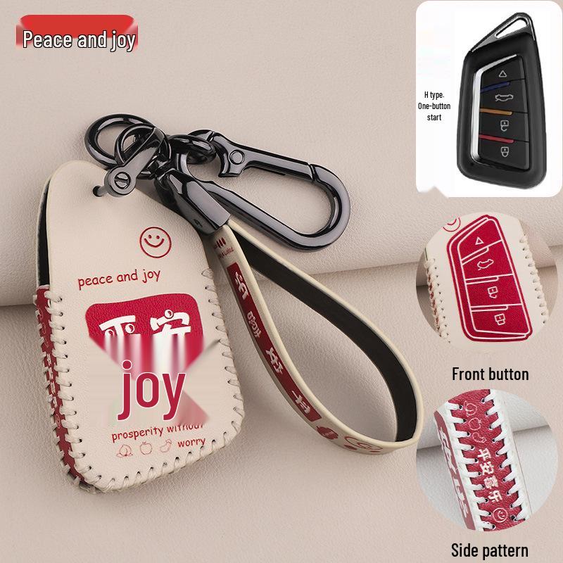 Smart 4-Button Folding Car Key Case with Buckle