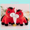 Lucky Horse Cartoon Plush Doll With Pp Cotton Filling For Festive Decorations