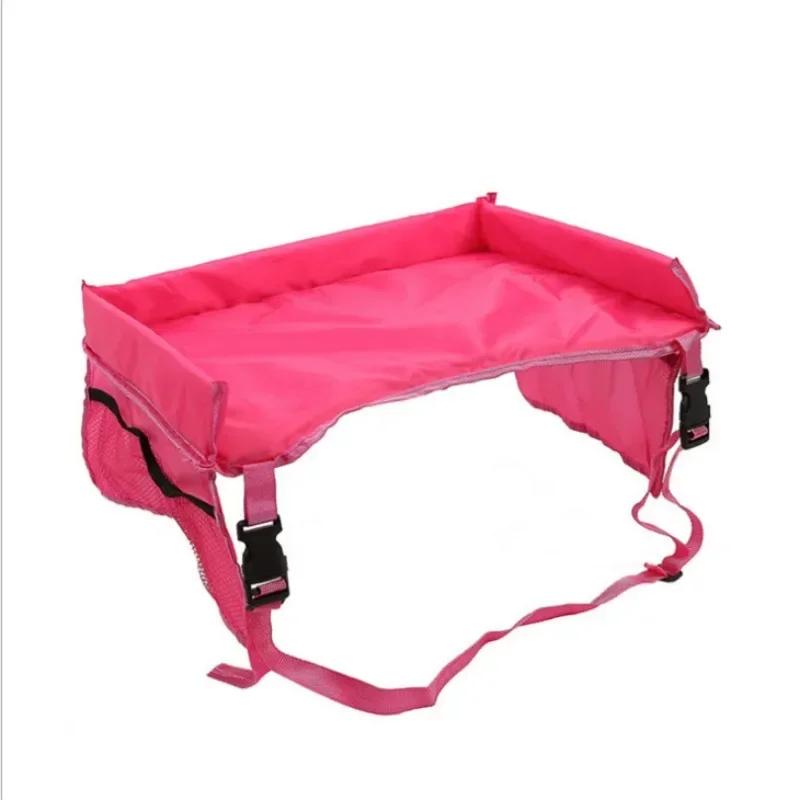 Car Seat Travel Tray Safety Seat Play Table Organizer Storage Snacks Toys Cup Holder Waterproof For Baby Children Kids Stroller