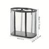1pc Mesh Laundry Basket Foldable Dirty Clothes Storage Bag Suitable for Bedroom Bathroom  Portable Independent Laundry Hamper