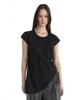 Teulimingbeodeu Jersey Draped Dolman T-Shirt [ Black ]