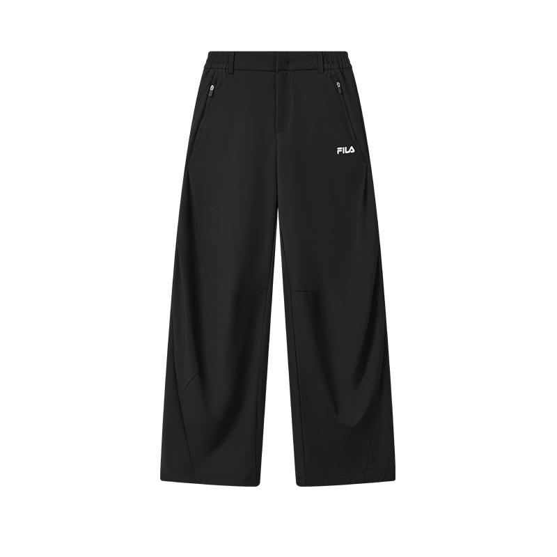 Fila Original Fashion Simple Personality Retro Sports Casual Versatile Comfortable Straight Leg Woven Pants Women Bottoms F11W539803FBK
