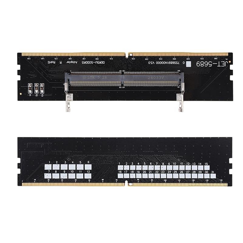 DDR3 DDR4 DDR5 Laptop to Desktop Memory Adapter Card Memory RAM Connector Adapter DIMM Card SO-DIMM To PC Computer Converters