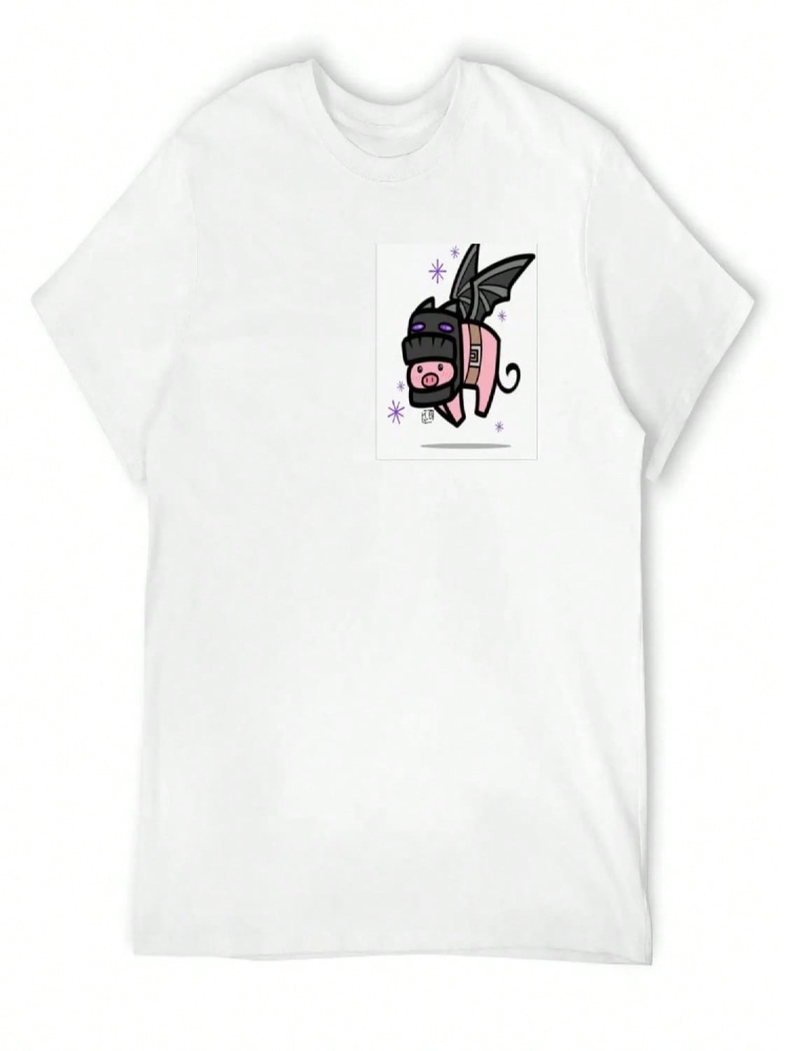 EnderPig(W) T-Shirt Football T Shirt Anime Tshirt Personalized T-Shirt Anime T-Shirt Funny T Shirts For unisex S разноцветный