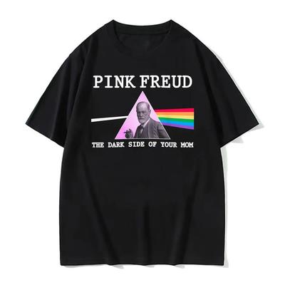 Funny Pink Freud The Dark Side of Your Mom Parody T Shirt Unisex Women Fashion Retro Short Sleeve Tshirts Summer Cotton Tshirt