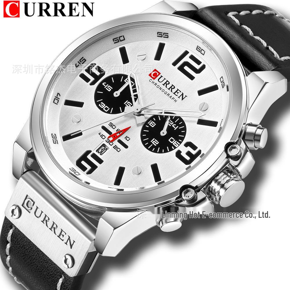 CURREN 8314 Men's Multifunctional Waterproof Chronograph Quartz Watch