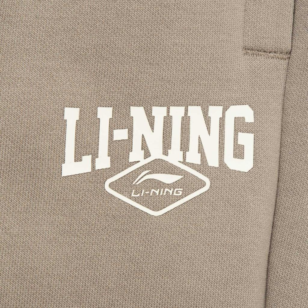 Li Ning Sports Lifestyle Series Fleece Comfortable Thick Versatile Loose Fit Jogger Pants Men bottoms AKLV953-6