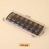 Creative Rectangular Seven-Day Mini Medicine Box - Portable Plastic Pill Organizer with Seven Compartments.