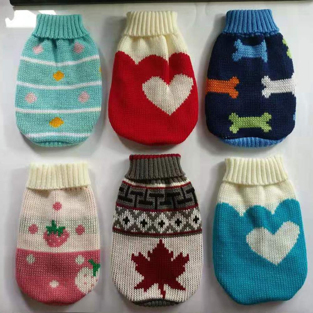 Sweter dla psa kota Zimowy ciepły ubranko dla psa dla małych psów szczeniaka zwierzęcia dzianinowe ubrania Ragdoll Chihuahua Płaszcz Sweter dla buldoga francuskiego