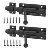 Pakket van 2 Multifunctionele 4-Inch Schuifbouten Sluitingen Roestvrij Staal Constructie Met Handig Hangslotgat Eenvoudige Installatie