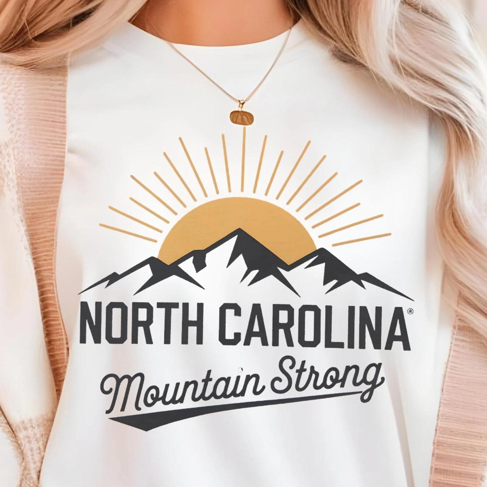 Men s and Women s T-shirts North Carolina Mountain Strong T-Shirt, North Carolina Shirt, XS