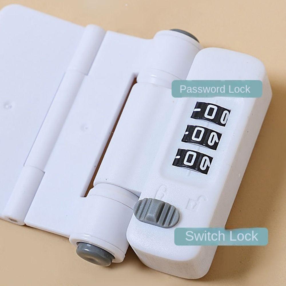 Baby Safety Drawer Lock Password Anti-Pinching Hand Cabinet Drawer Locks Plastic White Safety Buckle for Kids Protection