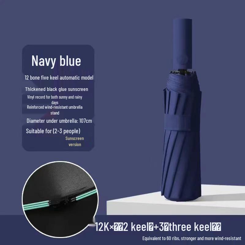 Vollautomatischer High-End-Vinyl-Sonnenschirm: Herren Sonnen- & Regenschirm