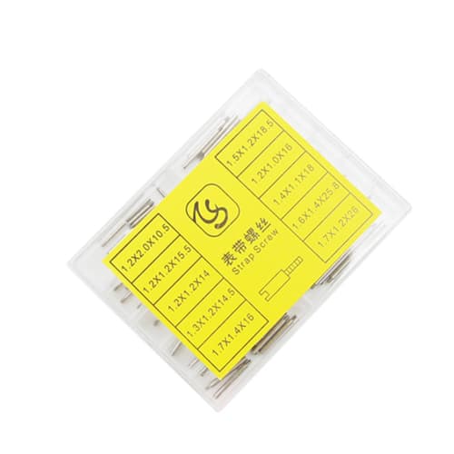 50-Piece Stainless Steel Watch Band Threading Rod Set, 10 Sizes, Watch Band Connecting Rod Set, Watch Repair Tool