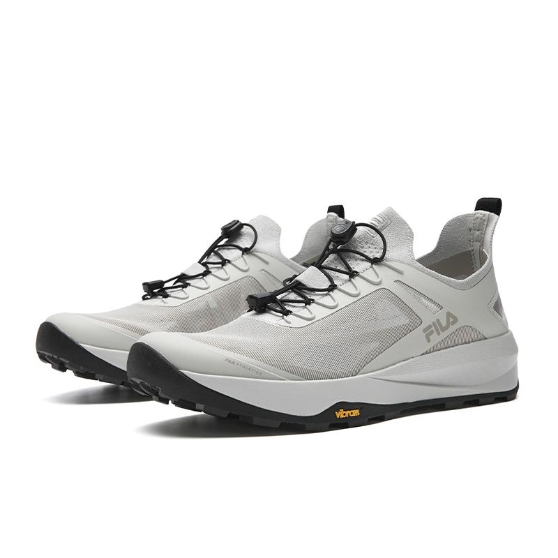 Fila Cushioning Abrasion Resistant Lightweight Breathable Slip Resistant Outdoor Shoes Men's Lunar Gray A12M621118FMS