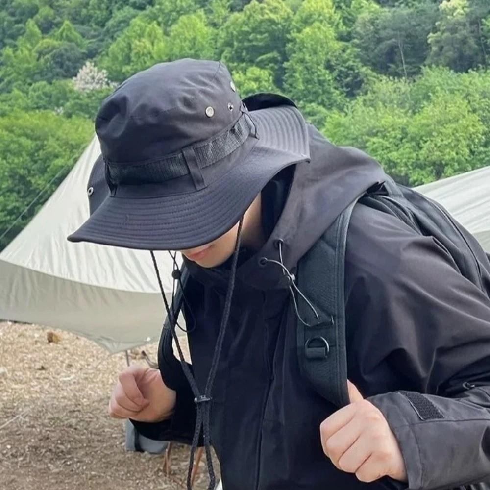Outdoor Wide Brim Garden Hiking Cap Bucket Hat Sun Hat Neck Flap Cover