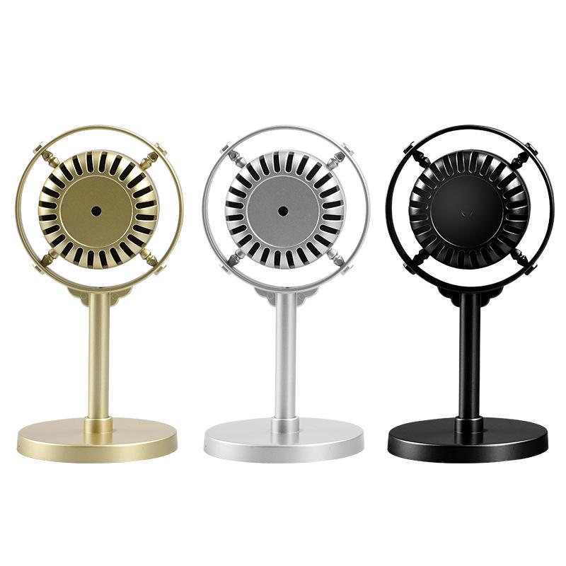 Vintage Retro Microphone Stage Photography Props Classic Stand Microphone For Live Performance