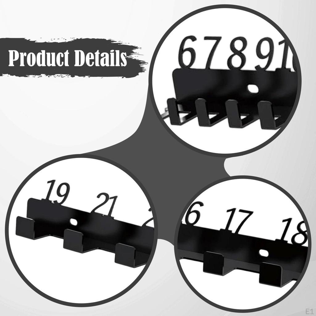 Wrench Organizer Wall Mounted Holder Storage Rack Keys Easy To Install Versatile Key Hanger Tool