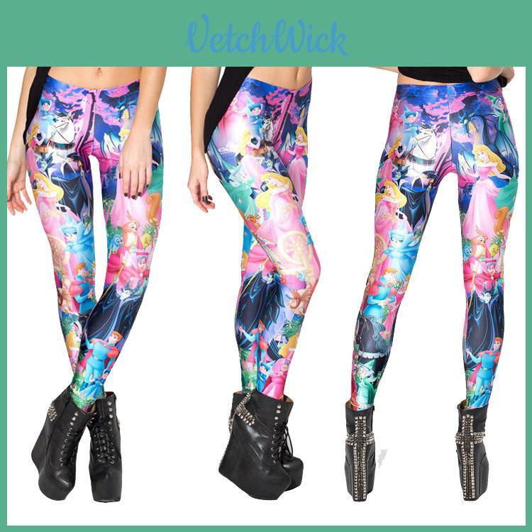 Stylish Cross-border Women's Nine-point Leggings With High Elasticity And 3d Print Design For A Perfect Fit