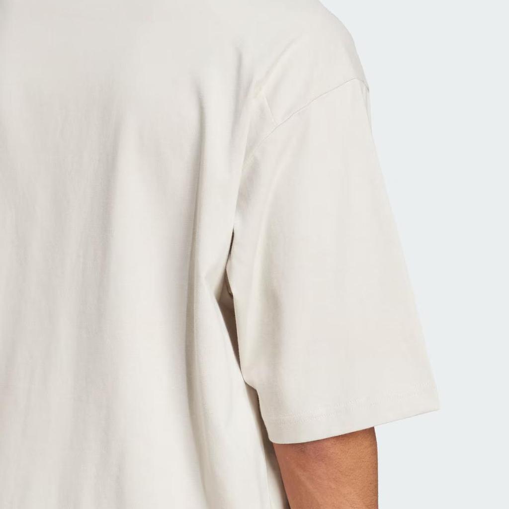 adidas Men's China Panda Print Short Sleeve T-Shirt Off White JZ3289