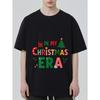 Weihnachts-T-Shirt Schwarz in My Christmas Era Print Feiertagsparty-Kleidung