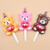 Three-dimensional New Huggable Bear Birthday Candle Ins Korean Style Children's Cute Teddy Pet Cake Decoration