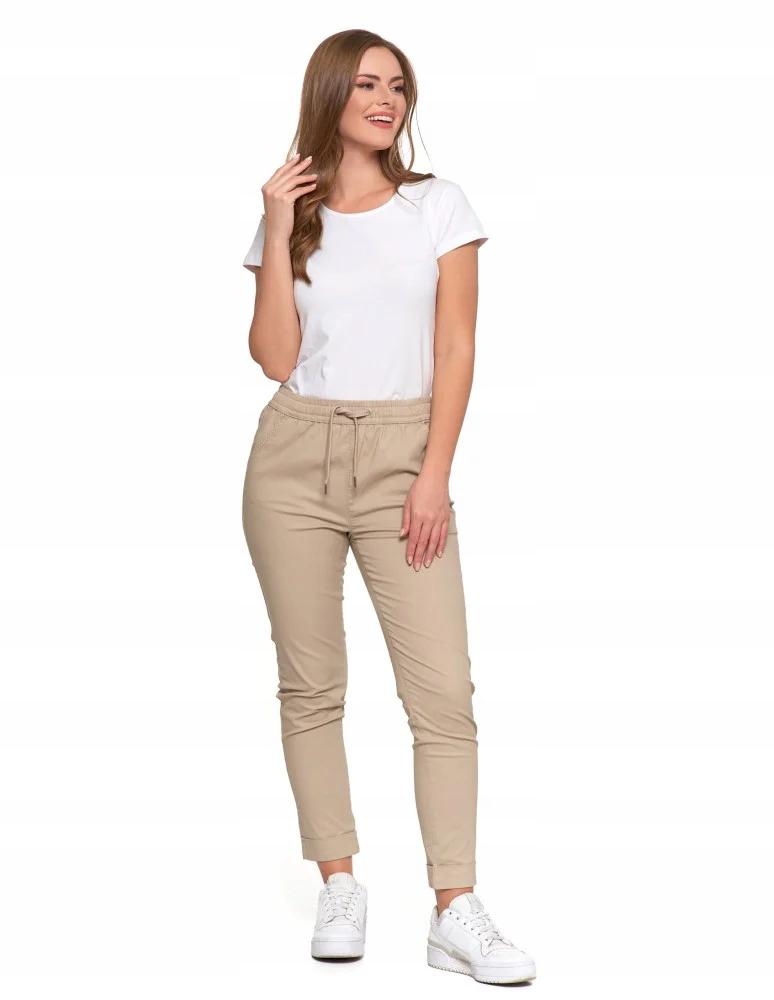 Women's Joggers Pants Stylish Casual Cotton Comfortable Fashionable MORAJ XXL BEIGE