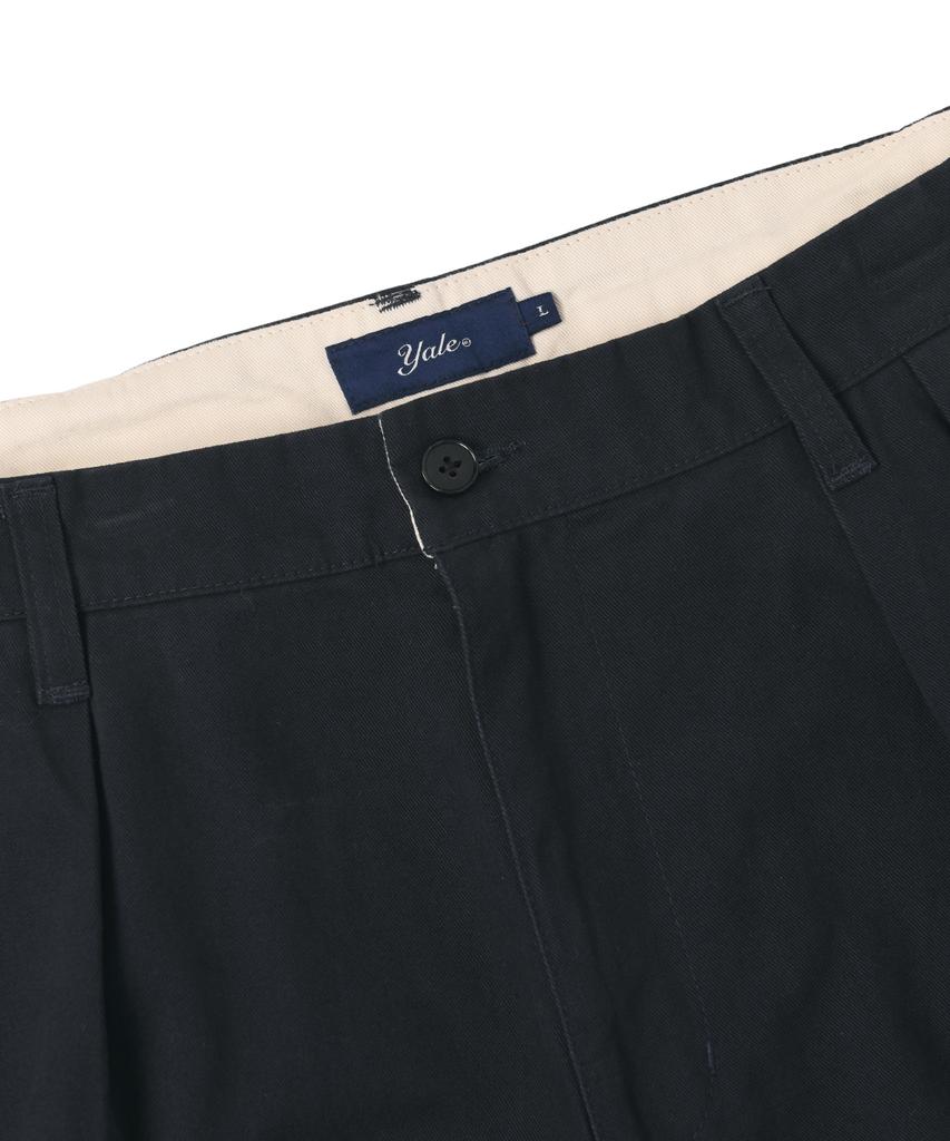 YALE Premium Vintage Two-Tuck Wide Chino Pants_Navy