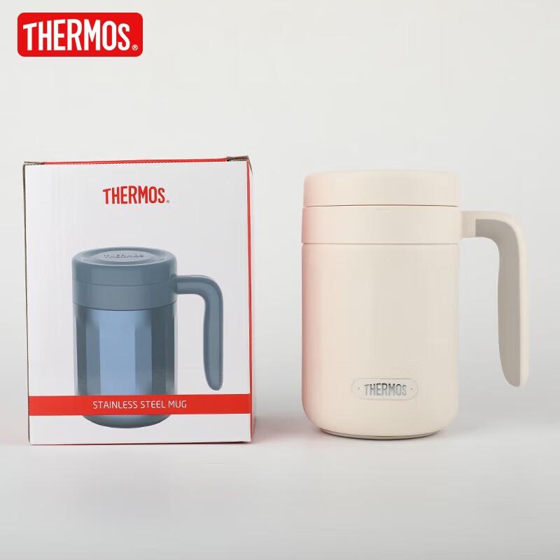 Thermos 600ml 304 Stainless Steel Insulated Coffee Mug with Handle
