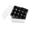 3Pcs/Set 12 Cell Seed Starter Kit Starting Plant Propagation Tray Dome Gardening