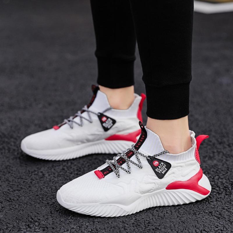 New Men's Shoes, Casual Shoes, Men's Sports Shoes, Flying Woven Breathable Running Shoes, Men's Shoes