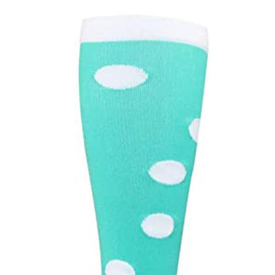 4 Pairs Compression Socks for Men Women Knee High Compression Support Circulation Socks for Medical Running Nursing Athletic
