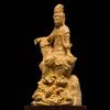 Seated Kannon Bodhisattva Premium Natural Boxwood Wooden Buddhist Buddhist Boxwood Kannon Kannon Comes in a Custom Presentation Box with Care