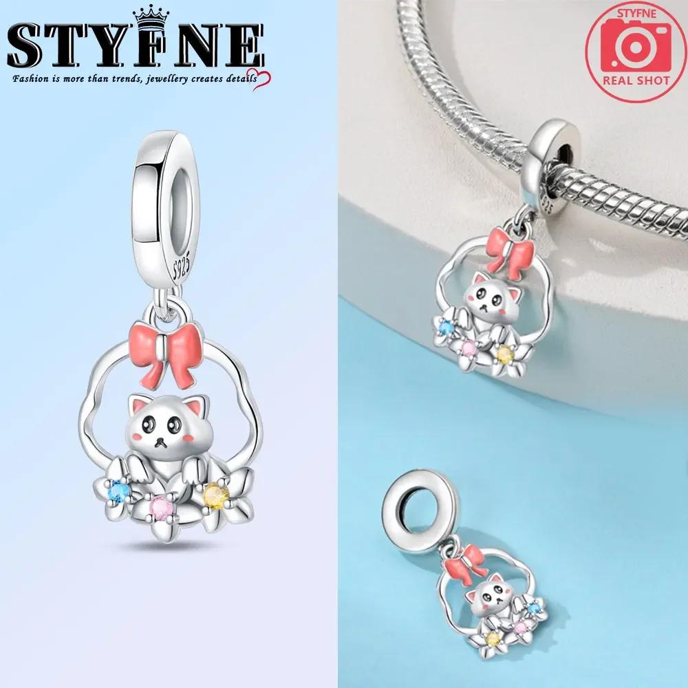 Anniversary Copper Color Cute Cat Blue Moon Owl Rabbit Mermaid Animal Charms Pendants Fit Original Bracelets Diy Jewelry