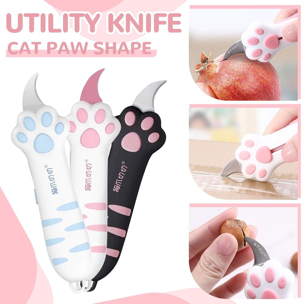 Cute Unboxing Knife, Cute Art Knife, Extendable Cutting Scissors