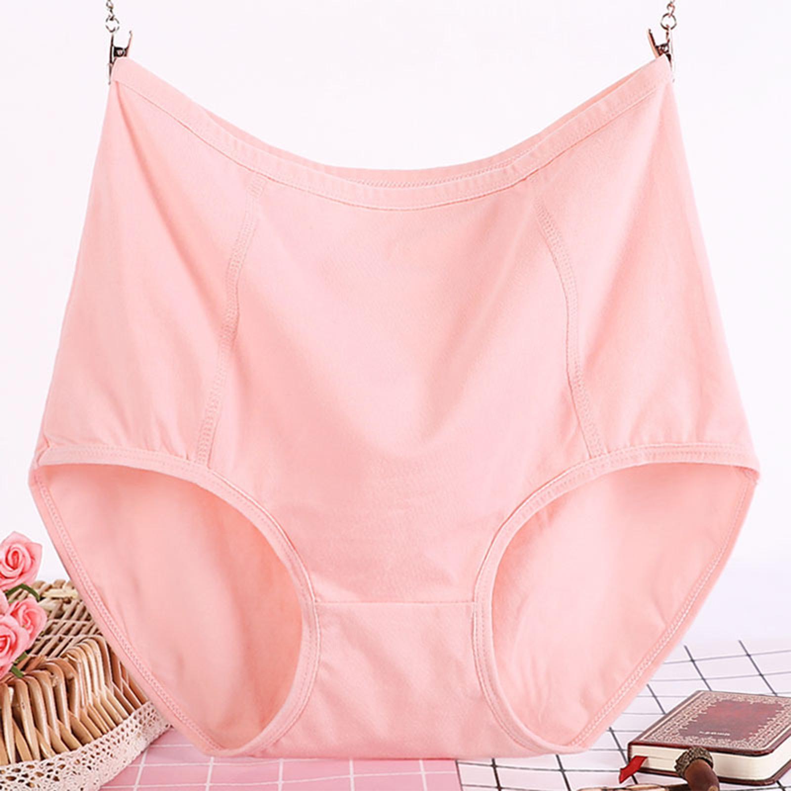 

Women s Large Size High Waisted Underwear XL рожевий