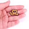 Dachshund Heart Brooch Pin Accessory
