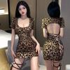 Fan Lei Sexy Underwear Leopard Print Uniform Temptation Hot Passion Nightclub Cosplay Pure Desire 566