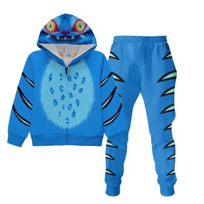 Bekleidungssets Kinder Unisex Jacke mit Reißverschluss Kapuzenjacke Set