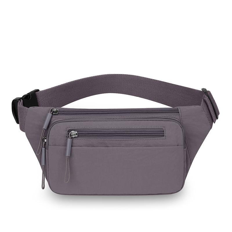 Multifunctional Mobile Phone Waist Bag Lightweight Chest Bag Solid Color Outdoor Commuter Crossbody Shoulder Bag