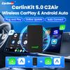 CarlinKit 5.0 C2Air Wireless Adapter Wireless CarPlay Android Auto Plug &Play 2.4Ghz&5.8Ghz WiFi BT Auto Connection For OEM Cars