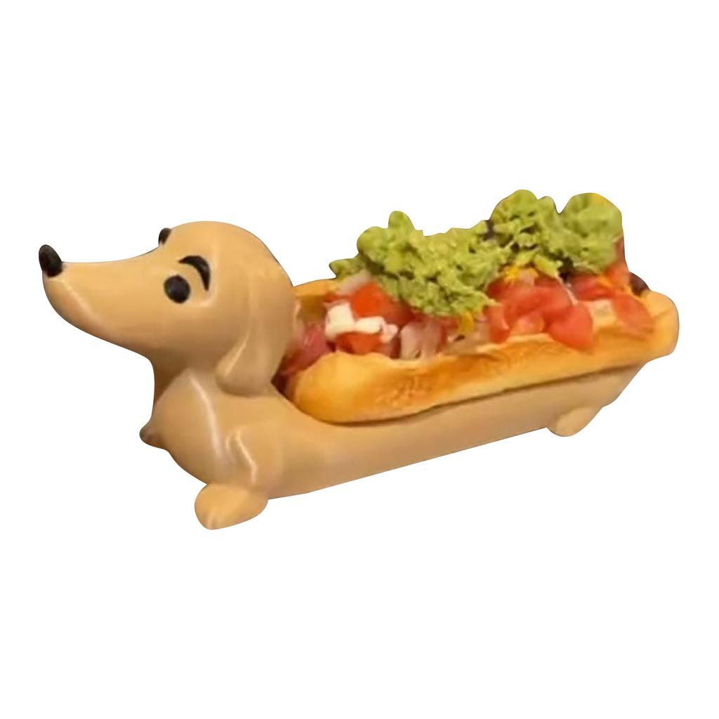 Sausage Dog Tray. Fun Hot Dog Sushi Tray. Candy Plate. Sausage Dog Meal Plate. Cute Shape Sandwich Dog Meal Plate For Home Decoration