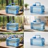 Water Container with Spigot Rectangular Faucet Easy to Carry for Campers,