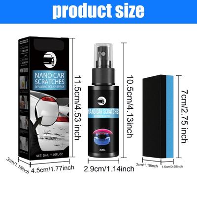 Advanced Auto Scratch Repair Sprays Multipurpose Car Scratch Repair Solution Upgrades for Quick Fix & Gloss Restoration
