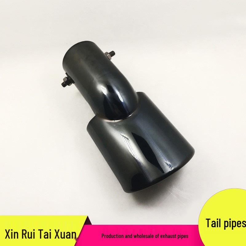 Țeavă de eșapament pentru New Fit, Cruze, Civic generația a 10-a - Oțel inoxidabil negru titan