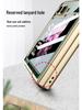 Samsung Z Flip6 Foldable Phone Case: Lightweight Glass Electroplating PC Hard Shell with Bare Metal Feel by GKK