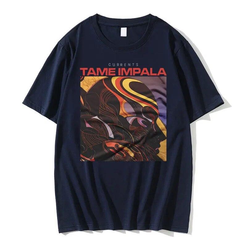 Tame Impala Graphic T Shirt Tame Arctic Monkeys Tshirt Unisex Women Vintage Harajuku Punk T-shirt Unisex Hip Hop Oversized Tops Tees