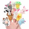1PC Cute Baby Toys Cartoon Animal Hand Finger Puppets Pretend Play Plush Dolls Parent-child Game Props for Kids Girls Funny Gift