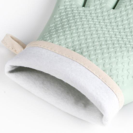 Silicone Oven Mitts Heat Resistant Anti-scald Gloves Non-slip Grip Microwave Safe Mitts